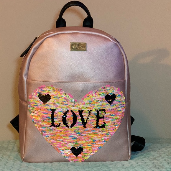 betsey johnson sequin mini backpack Betsey Johnson | Bags | Betsey Johnson Backpack Love